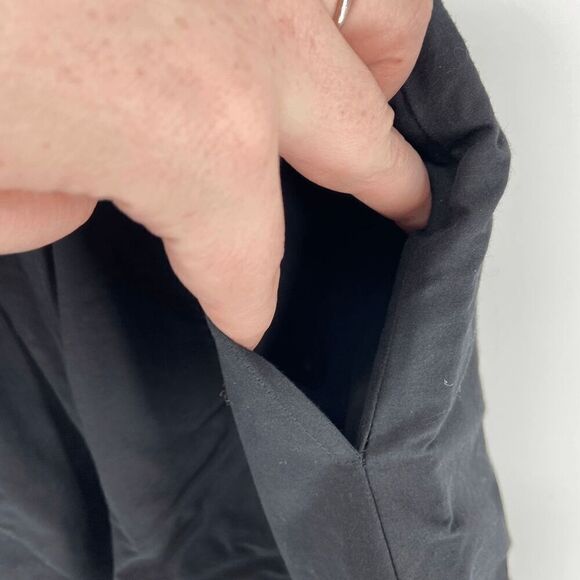 Renli Sue Womens Black Bermuda Oversized New Lagenlook Ruched Bottom Short Small - Picture 7 of 11